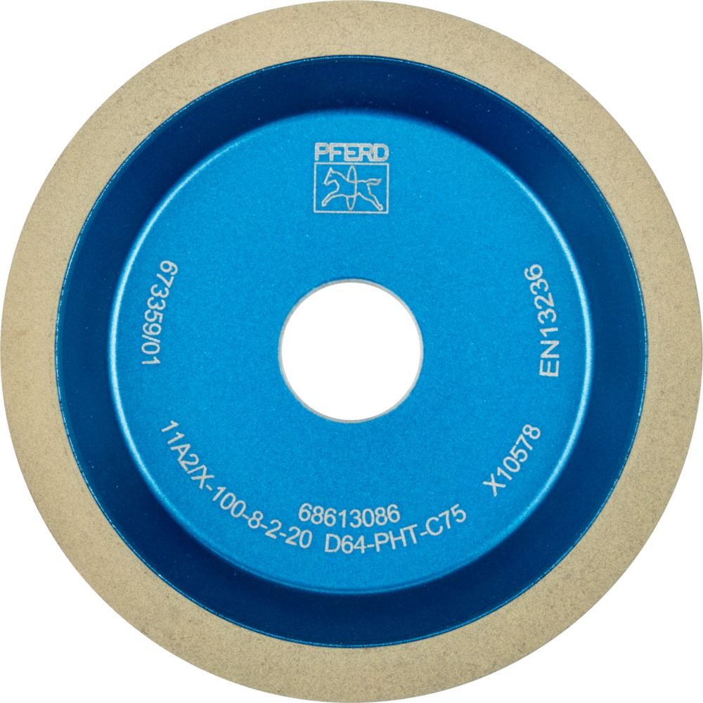 Dia.- und CBN-Werkzeuge Kunstharz 11A2/60° 100-8-2-20 D 64 PHT C75