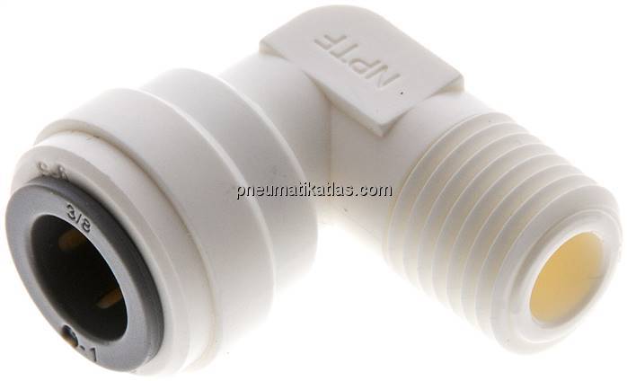 Winkel-Steckanschluss NPT 1/4"-3/8" (9,52 mm), IQS-LE (EPDM-Dichtung)