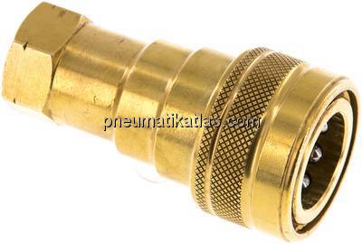 Hydraulikkupplung ISO 7241-1B, Muffe, NPT 3/8"(IG),Messing