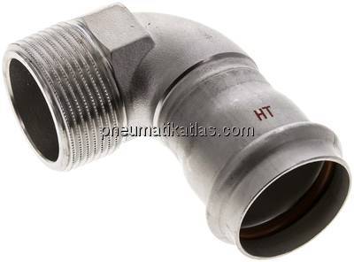 Pressfitting, Winkel, 35mm / R 1-1/4" AG, 1.4404