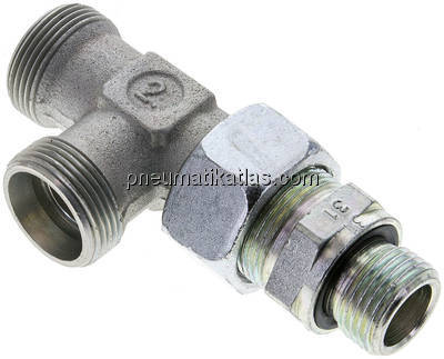 Einstellb. L-Schneidringverschraubung G 1/2"-18 L (M26x1,5), ohne Mutter & Schne