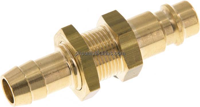 Schott-Kupplungsstecker (NW7,2) 10mm Schlauch, Messing