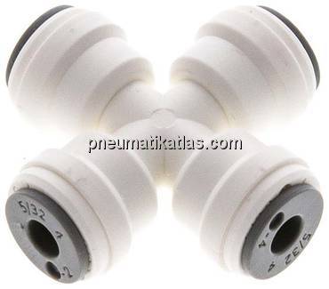 Kreuz-Steckanschluss 5/32" (3,97 mm), IQS-LE (EPDM-Dichtung)