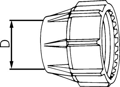 Zeichnung: für PE-Verschraubung
