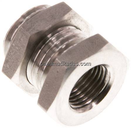 Schottverschraubung G 1/8"-G 1/4", 1.4571