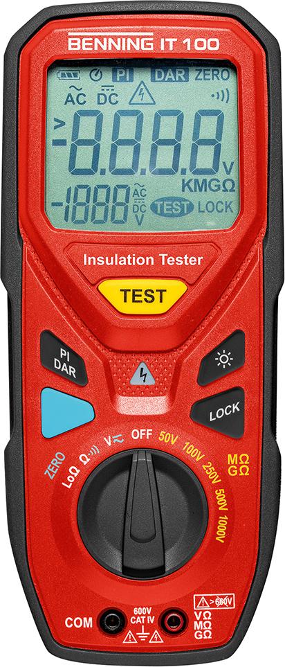 Isolationswiderstands- Messgerät IT 100 Benning