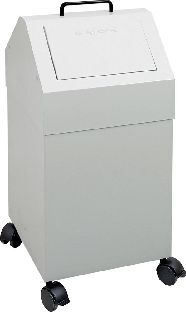 Wertstoffsammler 45 l mobil grau stumpf