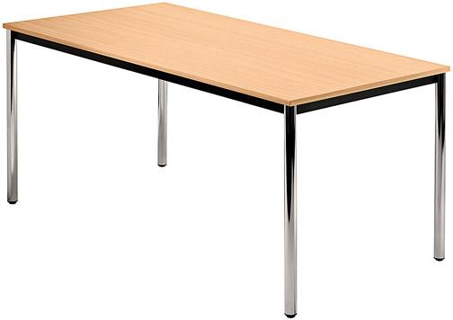 Bespr.-tisch 160 x 80 Buche/Chrom