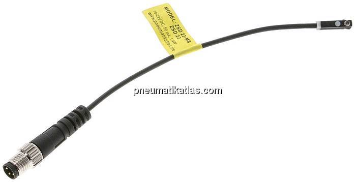 Zylinderschalter, 2-Leiter Solid-State Sensor, rote LED