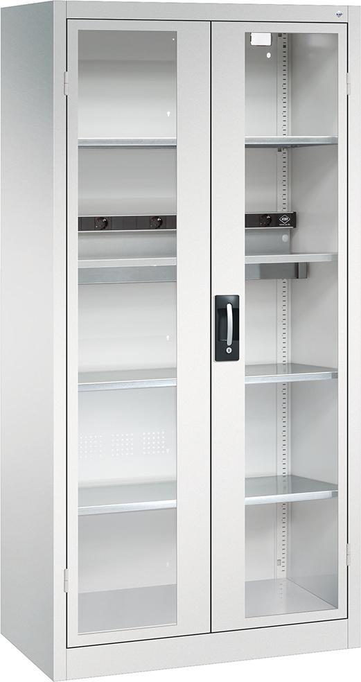 Akkuladeschrank BASIC mit Sichtfenstertüren