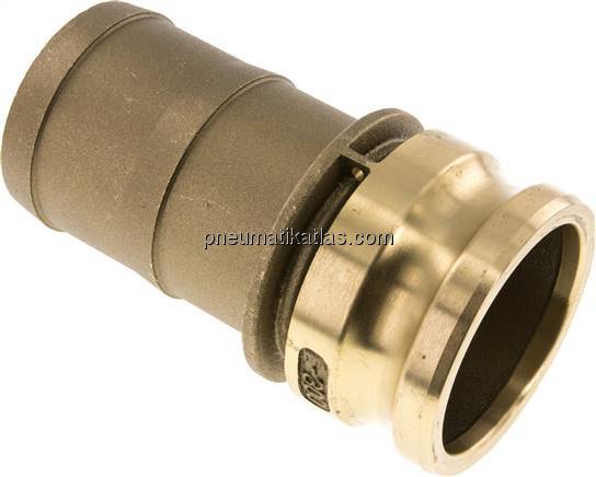 Kamlock-Stecker (E) 75 (3")mm Schlauch, Messing