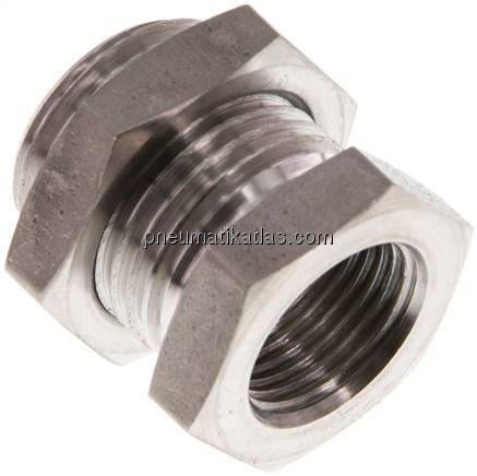 Schottverschraubung G 3/8"-G 1/2", 1.4571