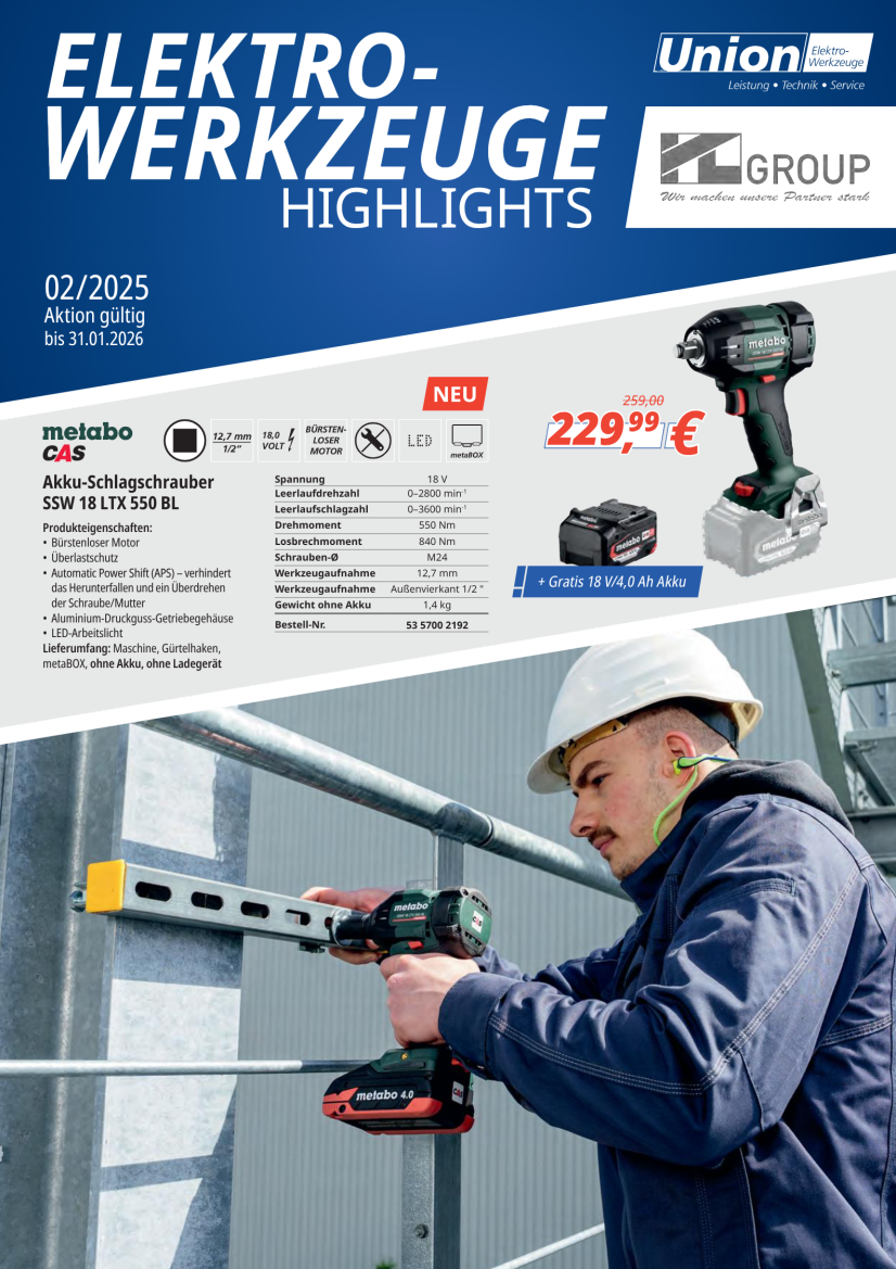 Elektrowerkzeuge Highlights
