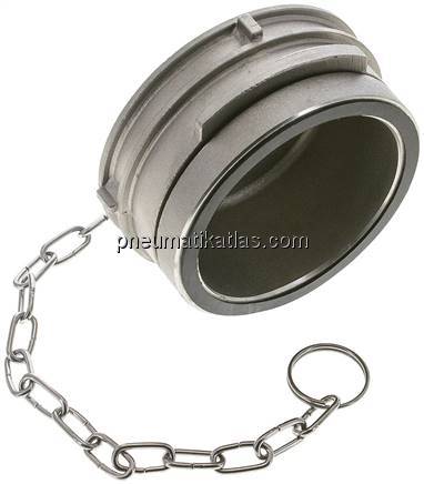 Guillemin-Verschluss mit Verriegelung, Edelstahl, 3" (Dichtfläche 101 mm)