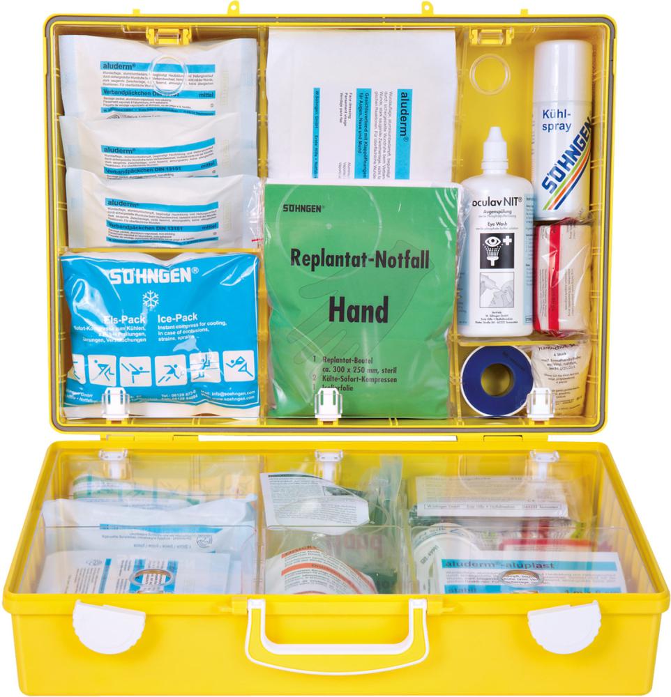 Erste-Hilfe-Koffer Extra+Industrie, DIN 13157,gelb