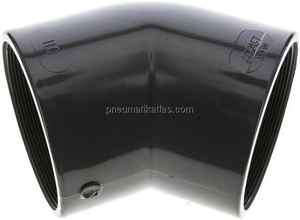 45°-Winkel Rp 4" (IG), PVC-U