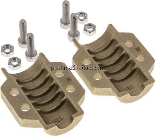 Klemmschalen 24 - 26mm, Messing, EN 14423 (DIN2826)