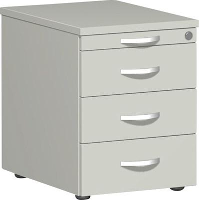 Rollcont. 3 Kunststoff-SF430x600x566mm Lichtgrau geramöbel
