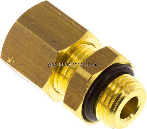 Gerade Klemmringverschraubung G 1/8"-6 (M10x1)mm, Messing