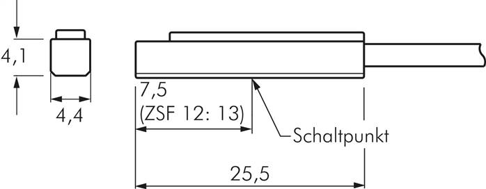 Zeichnung: Sensorabmessungen