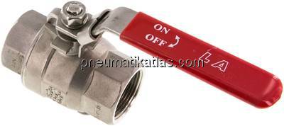 Edelstahl-Kugelhahn, leicht, NPT 1-1/4", 0 - 63bar