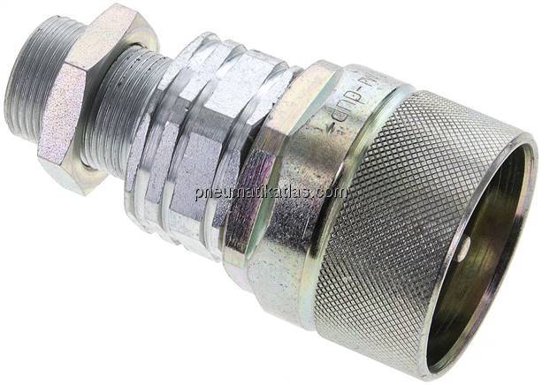 Schott-Schraubkupplung, Stecker Baugr.4, 16 S (M24x1,5)