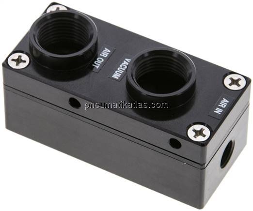 Mehrkammerejektor bis 64% Vakuum, G 3/8", bis 220 l/min