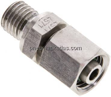 Einstellb. Schneidringverschr. M 12x1,5-8 L, 1.4571