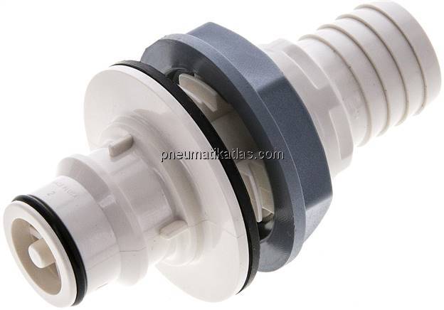 Schott-Kupplungsstecker (HF) mit Schlauchtülle, Polysulfon