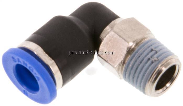 Winkel-Steckanschluss R 1/8"-6mm, IQS-Standard