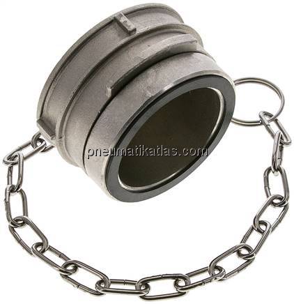 Guillemin-Verschluss mit Verriegelung, Edelstahl, 2" (Dichtfäche 68 mm)