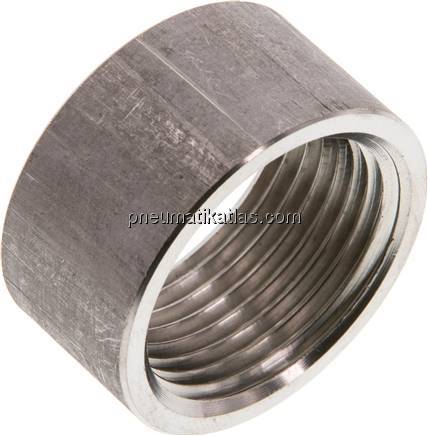 Anschweißmuffe Rp 1"-20mm, 1.4571 (DIN2986-halb)