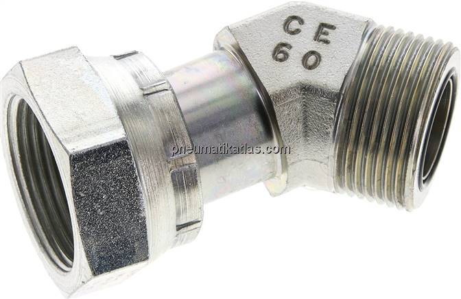 ORFS-45°-Winkelverschraubung UN 1-7/16"-12(IG/AG)