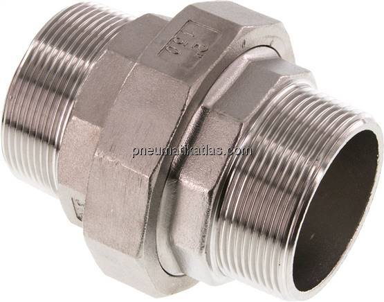 Doppelnippel trennbar R 2"-R 2", 1.4408