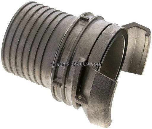 Guillemin-Kupplung, Tülle 90 (3-1/2") mm, Edelstahl, mit Verriegelung