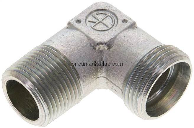 Winkel-Schneidringverschraub. NPT 3/4"-22 L (M30x2), ohne Mutter & Schneidring, 