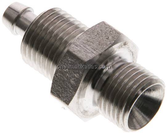 Gerades Gewindestück G 1/8"-6x4mm, 1.4571 ohne Mutter