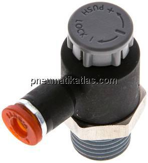 Kompakt-Drosselventil R 1/4"-4mm,zuluftregelnd