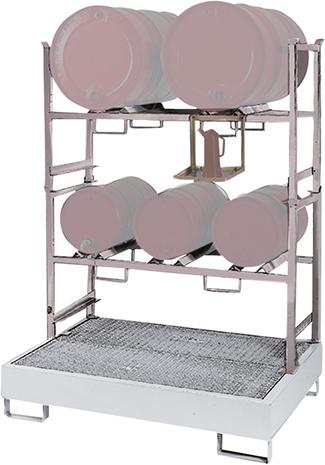 Stapelregale für Auffangwanne STR-3 feuerverz.