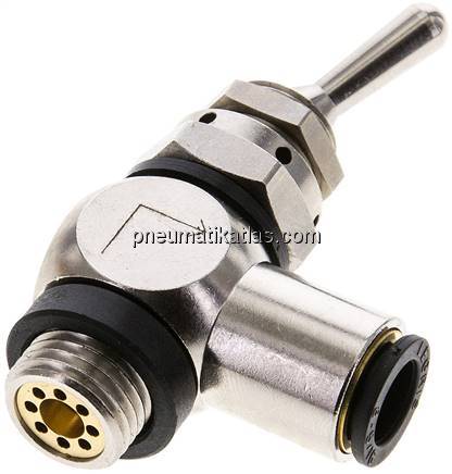 Kipphebelventil 3/2-Wege (NC), G 1/4"-8 mm