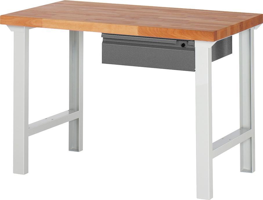 Werkbank Serie Basic 7 Modell 7001-1 B1250xT700xH840mm RAL7035/7016