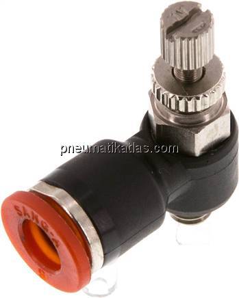 Winkel-Drosselrückschlagventil M 5-6mm,zuluftregelnd