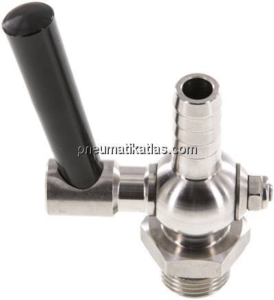 Edelstahl-Schlauchhahn G 1/2"-13 (1/2")mm, PN 6