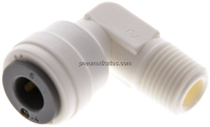 Winkel-Steckanschluss R 1/8"-6mm, IQS-LE (EPDM-Dichtung)