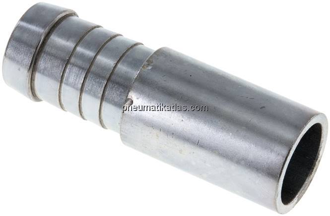 Schlauchnippel Rohr 25, Schl. 21 - 22mm, Stahl verzinkt