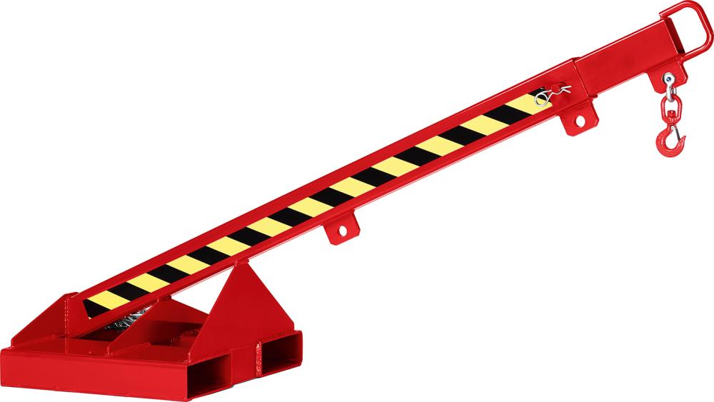 Lastarm Typ RLH-T 1 5-fach ausziehb.1000kg 25° Neigung max. 2370mm RAL 3000 feuerrot