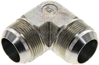 90°-Winkel,UN 1-5/8"-12 AG (JIC), Stahl verzinkt