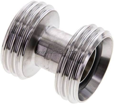 Doppelnippel (Milchgewinde) Rd 44 x 1/6"-Rd 44 x 1/6"