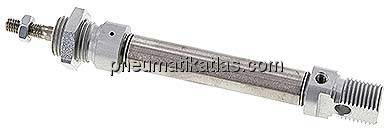 ISO 6432-Zylinder, einfachwirkend, Kolben 12mm, Hub 40mm