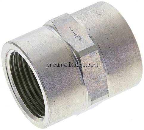 Hochdruck-Muffe G 1"-G 1", Stahl verzinkt